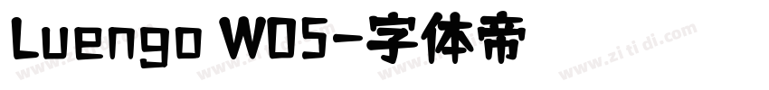 Luengo W05字体转换